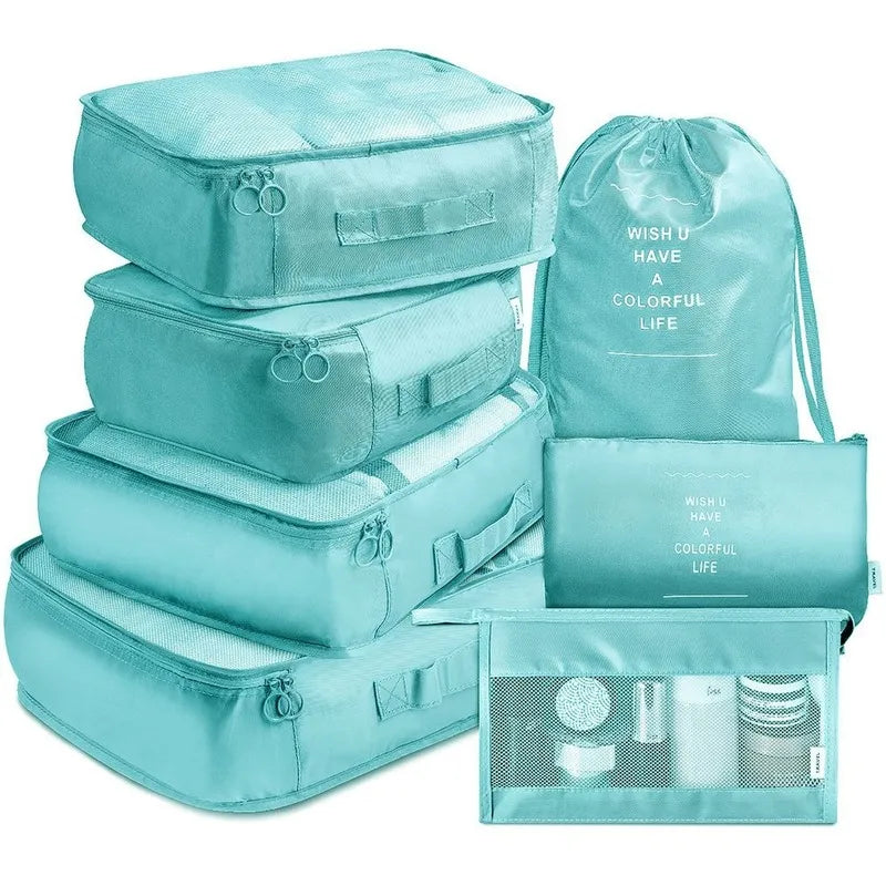 Kit 7 Bolsas Organizadoras p/ Mala de Viagem STORAGE BAG-[PAGUE 4 e LEVE 7]